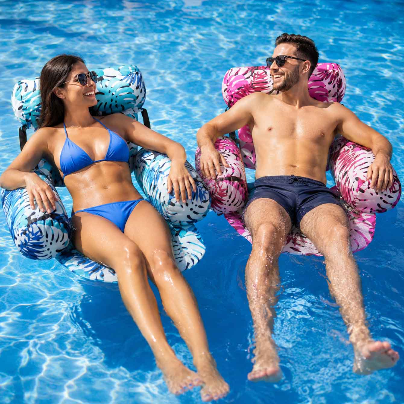 Pool Lounger Inflatable - 1PC Pool Floats Inflatable Floating Chair