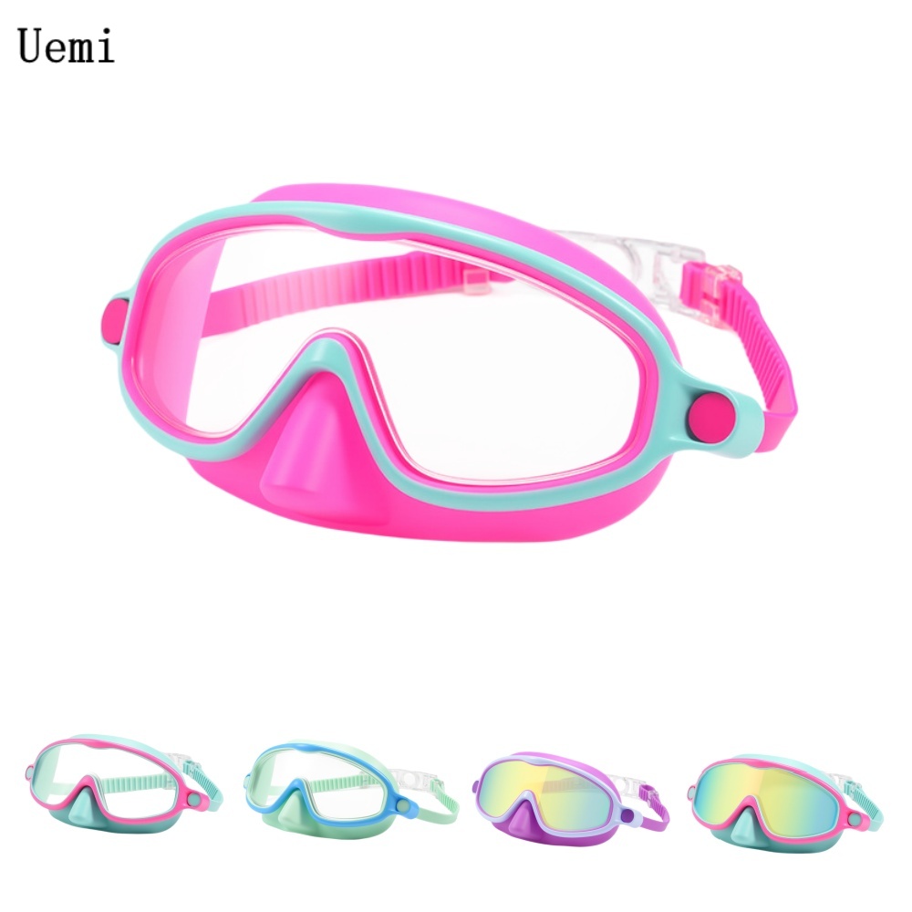 Swim Goggles Anti Fog Uv - Kids Swim Goggles with Nose Cover