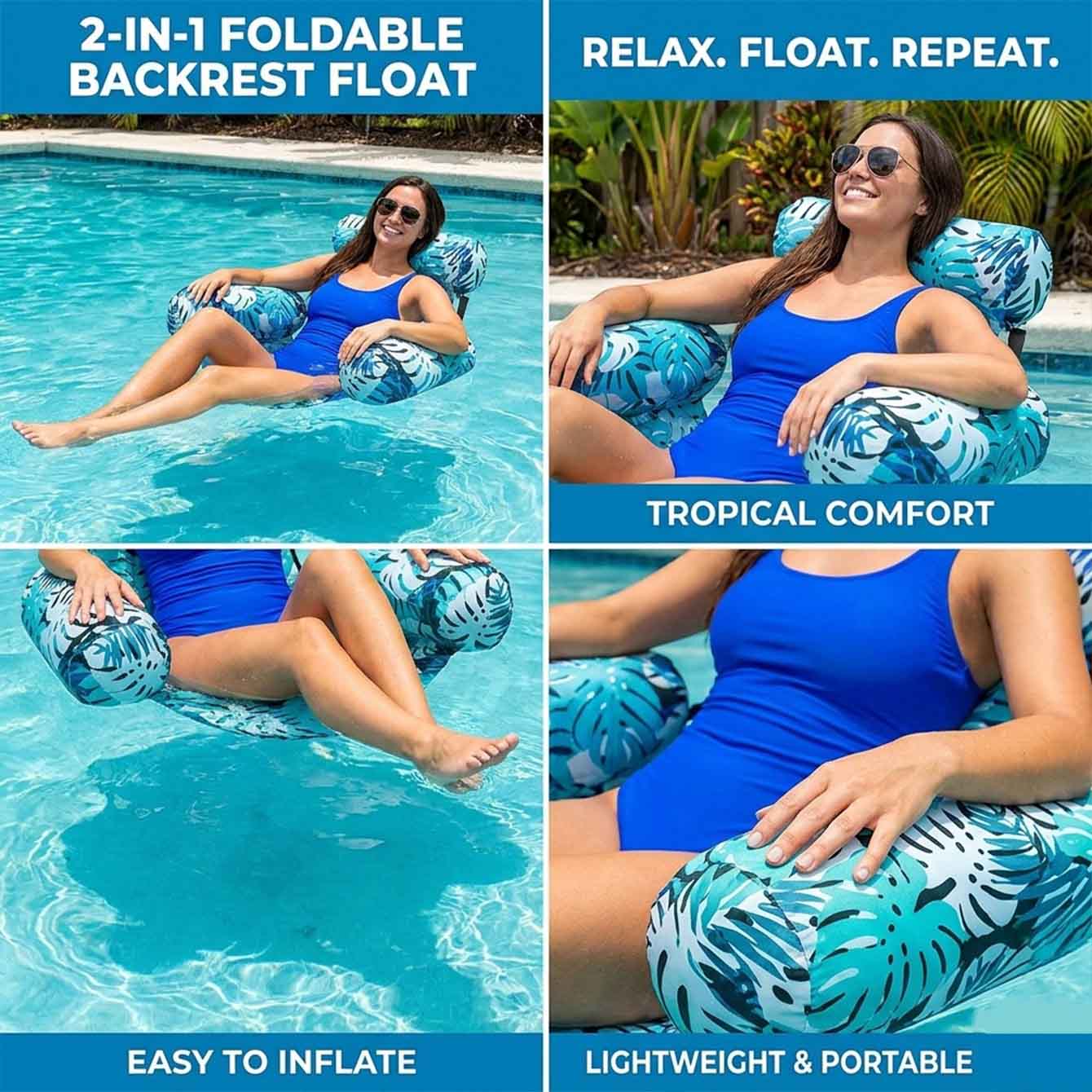 1PC Pool Floats Inflatable Flo - đánh giá và giá Pool Lounger Inflatable