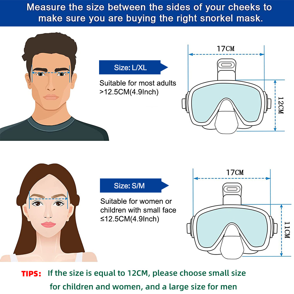 Mặt Nạ Lặn Có Thể Gập Lại Chốn - đánh giá và giá Snorkel Mask Full Face