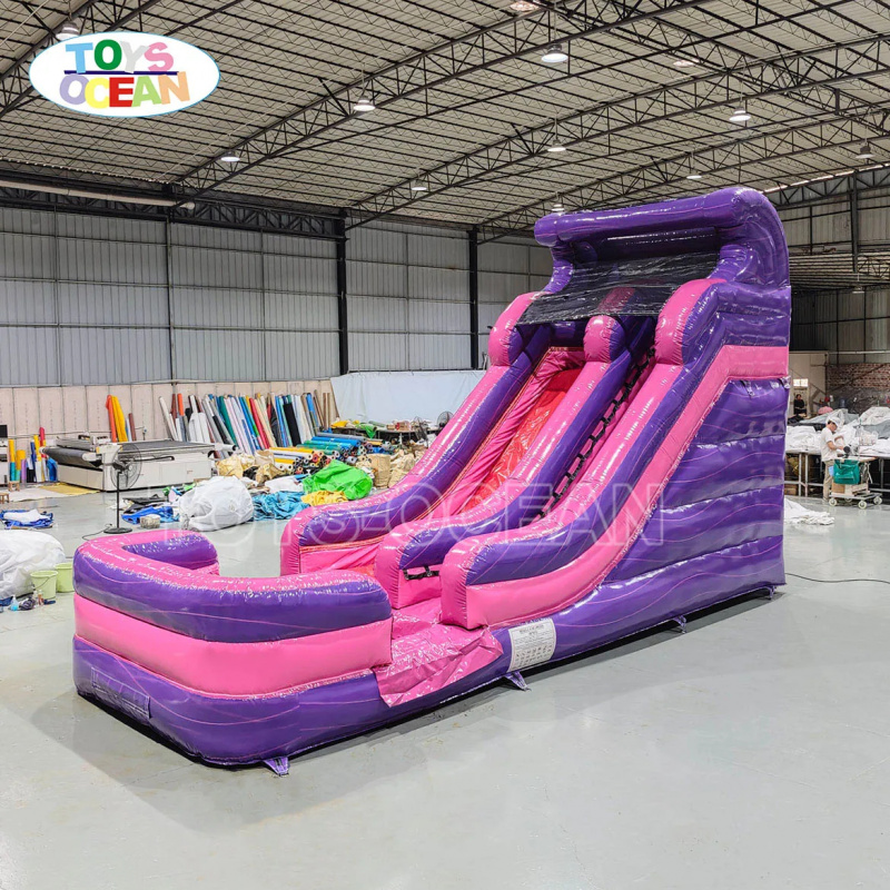 Hot-selling purple and pink In - đánh giá và giá Water Slide Inflatable