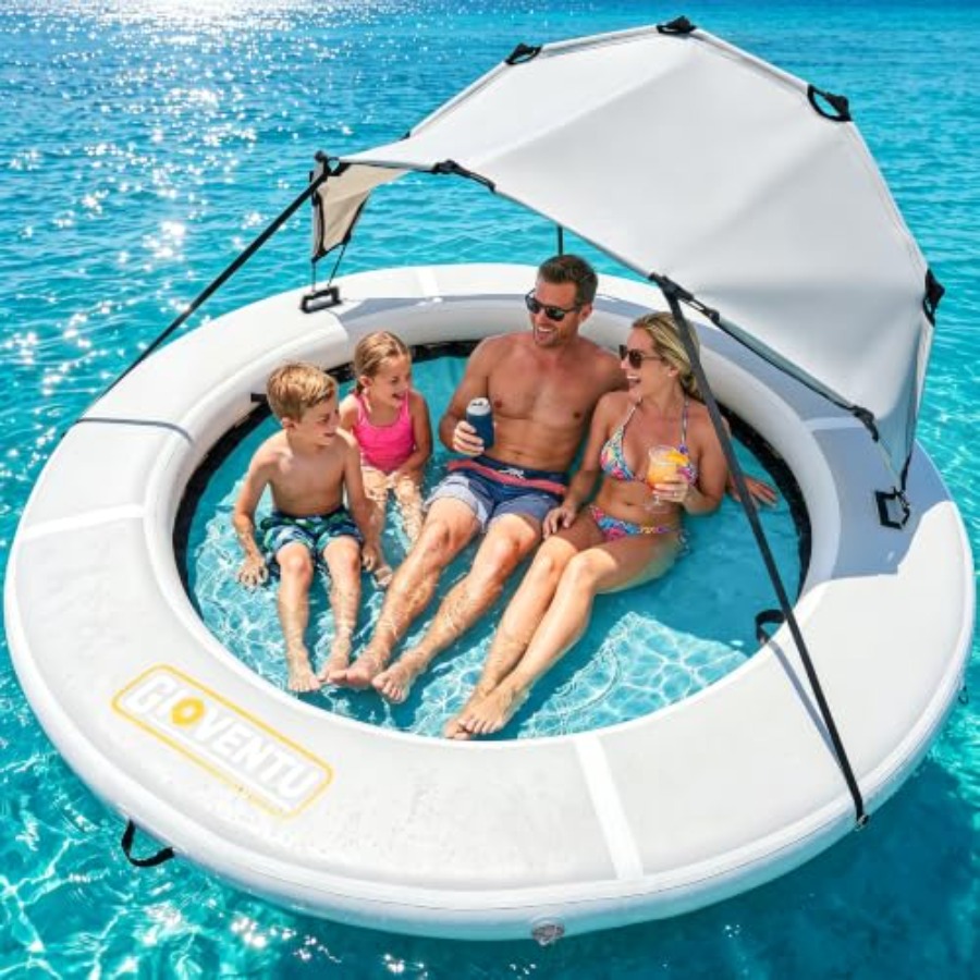8FT inflatable water hammock f - đánh giá và giá Pool Float Ring Inflatable