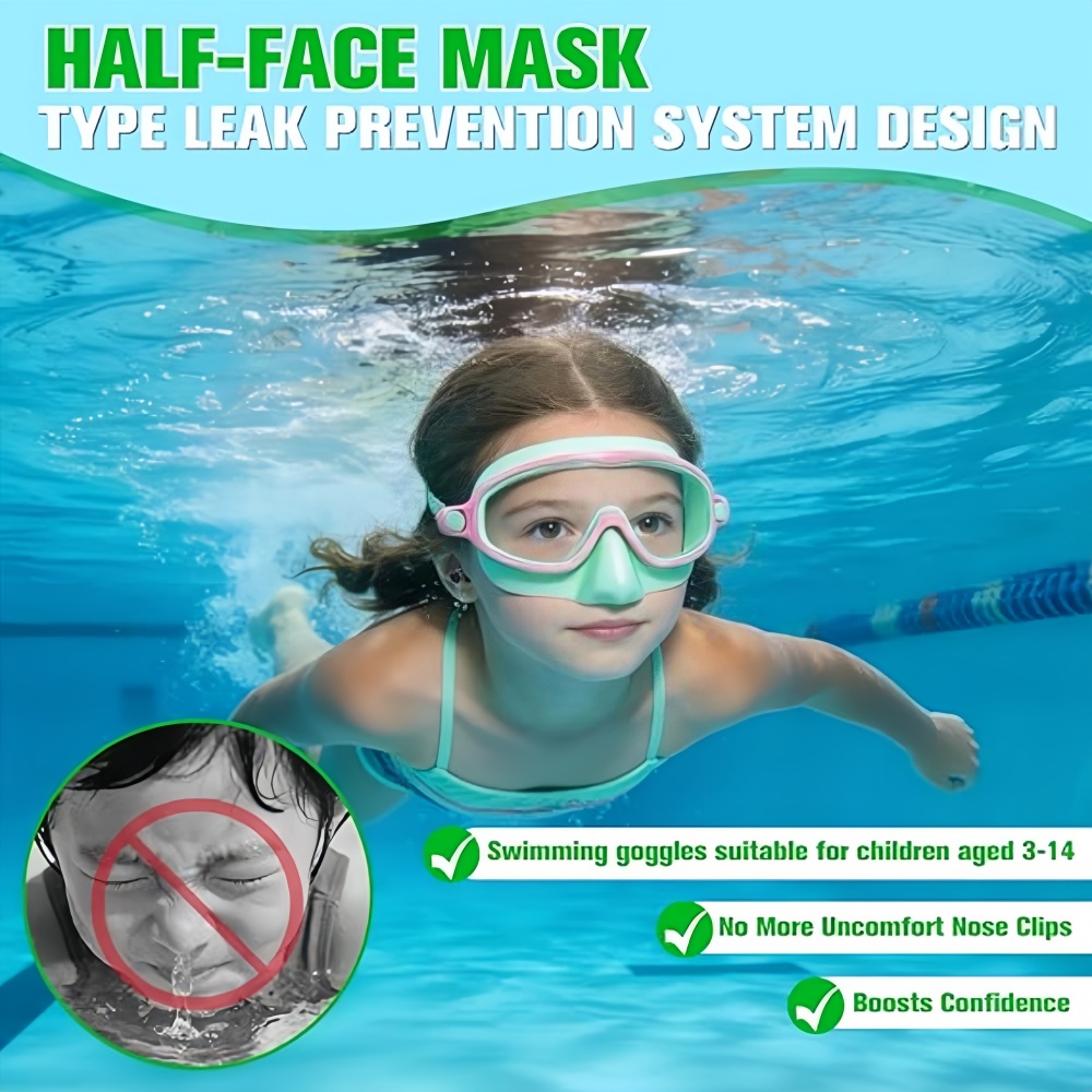 Kids Swimming Goggles with Nos - đánh giá và giá Swim Goggles Anti Fog Uv